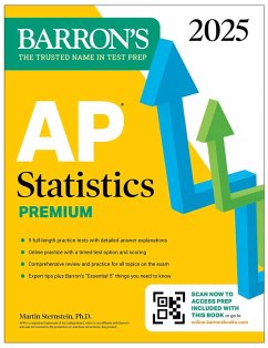 AP Statistics Premium, 2025: Prep Book with 9 Practice Tests + Comprehensive Review + Online Practice (eBook, ePUB) - Sternstein, Martin