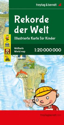 Weltkarte für Kinder, 1:22.000.000, Poster metallbestäbt, freytag & berndt Weltkarte für Kinder, 1:22.000.000, Poster metallbestäbt, freytag & berndt
