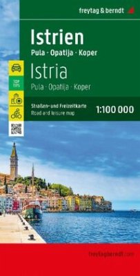 Cover Istrien, Straßen- und Freizeitkarte 1:100.000, freytag & berndt