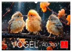 Vögel Alltag (Wandkalender 2024 DIN A3 quer), CALVENDO Monatskalender - Calvendo;Roder, Peter