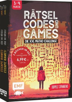 Rätsel, Codes und Games - Die XXL Mathe-Challenge für die 3. und 4. Klasse - Quénée, Mathieu;Monhard, Mallory