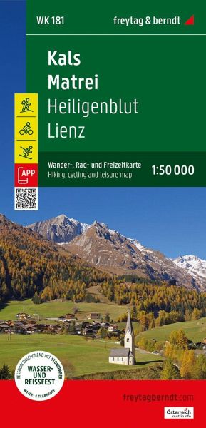 Kals - Matrei, Wander-, Rad- und Freizeitkarte 1:50.000, freytag & berndt, WK 181