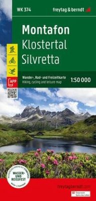 Cover Montafon, Wander-, Rad- und Freizeitkarte 1:50.000, freytag & berndt, WK 374