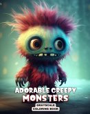 Adorable Creepy Monsters Greyscale Coloring Book