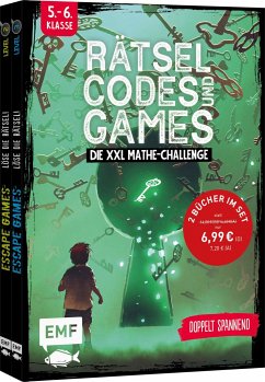 Rätsel, Codes und Games - Die XXL Mathe-Challenge für die 5. und 6. Klasse - Monhard, Mallory;Durand, Arnaud;Durand, Julien