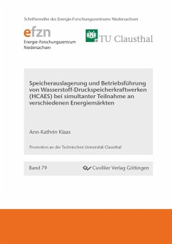 Cover Speicherauslegung und Betriebsführung von Wasserstoff- Druckluftspeicherkraftwerken (HCAES) bei simultaner Teilnahme an verschiedenen Energiemärkten