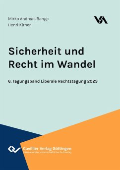 Cover Sicherheit und Recht im Wandel. Tagungsband Liberale Rechtstagung 2023