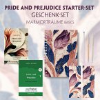 Pride and Prejudice Starter-Paket Geschenkset 2 Bücher (mit Audio-Online) + Marmorträume Schreibset Basics, m. 2 Beilage
