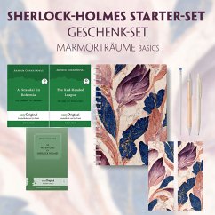 The Adventures of Sherlock Holmes Starter-Paket Geschenkset (mit Audio-Online) + Marmorträume Schreibset Basics, m. 3 Be - Doyle, Arthur Conan