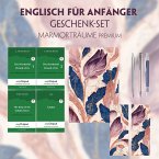 Englisch für Anfänger Geschenkset - 4 Bücher (mit Audio-Online) + Marmorträume Schreibset Premium, m. 4 Beilage, m. 4 Bu