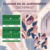 Klassiker des 20. Jahrhunderts Geschenkset - 4 Bücher (mit Audio-Online) + Marmorträume Schreibset Premium, m. 4 Beilage