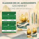 Klassiker des 20. Jahrhunderts Geschenkset - 4 Bücher (mit Audio-Online) + Eleganz der Natur Schreibset Premium, m. 4 Be