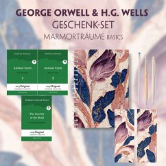 George Orwell & H.G. Wells Geschenkset - 3 Bücher (mit Audio-Online) + Marmorträume Schreibset Basics, m. 3 Beilage, m. - Orwell, George;Wells, H. G.