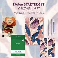 Emma Starter-Paket Geschenkset 2 Bücher (mit Audio-Online) + Marmorträume Schreibset Premium, m. 2 Beilage, m. 2 Buch - Austen, Jane