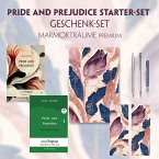 Pride and Prejudice Starter-Paket Geschenkset 2 Bücher (mit Audio-Online) + Marmorträume Schreibset Premium, m. 2 Beilag