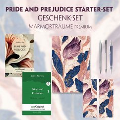 Pride and Prejudice Starter-Paket Geschenkset 2 Bücher (mit Audio-Online) + Marmorträume Schreibset Premium, m. 2 Beilag - Austen, Jane