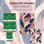 Sherlock Holmes Geschenkset - 5 Bücher (mit Audio-Online) + Marmorträume Schreibset Basics, m. 5 Beilage, m. 5 Buch