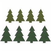 Holzfiguren für Adventskranz, Tanne grün, Holzfiguren für Adventskranz, Tanne grün,