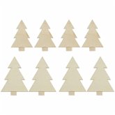 Holzfiguren für Adventskranz, Tanne natur, Holzfiguren für Adventskranz, Tanne natur,