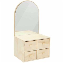 Cover Kommmode aus Holz mit Spiegel, FSC 100%