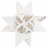 Fröbelsterne Zweige, weiß/gold FSC MIX - Bild 1