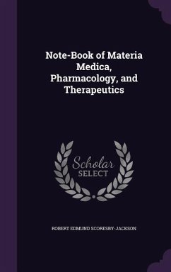 Cover Note-Book of Materia Medica, Pharmacology, and Therapeutics