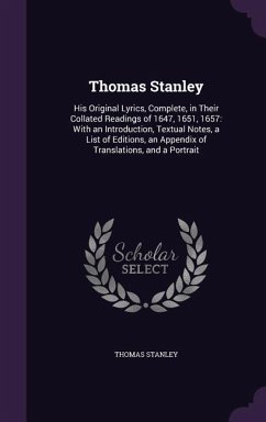 Thomas Stanley - Stanley, Thomas