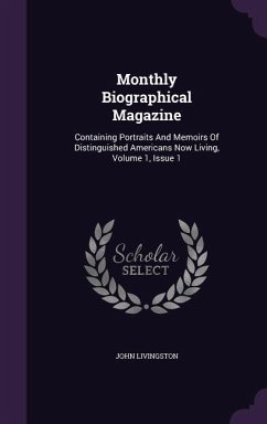 Cover Monthly Biographical Magazine