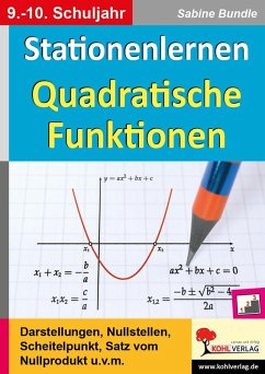 Cover Stationenlernen Quadratische Funktionen (eBook, PDF)