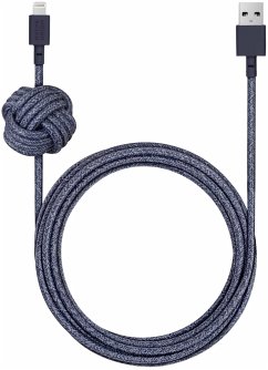 Native Union Night Cable USB-A to Lightning 3m Indigo Blue