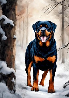 Hund Notizbuch Winterzeit Weihnachten Rottweiler mit 55 lustigen Motivationssprüchen Lebensweisheiten Hundeliebe Geschenk Rottie Hunde - Barkside, Beau