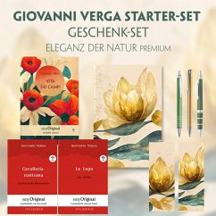 Vita dei campi Starter-Paket Geschenkset - 3 Bücher (mit Audio-Online) + Eleganz der Natur Schreibset Premium, m. 3 Beil - Verga, Giovanni