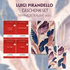 Luigi Pirandello Geschenkset - 4 Bücher (mit Audio-Online) + Marmorträume Schreibset Basics, m. 4 Beilage, m. 4 Buch
