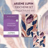 Die Verhaftung von d'Arsène Lupin - Geschenkset (Buch + Audio-Online) + Marmorträume Schreibset Basics, m. 1 Beilage, m.
