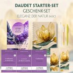 Alphonse Daudet Starter-Paket Geschenkset - 4 Bücher (mit Audio-Online) + Eleganz der Natur Schreibset Basics, m. 4 Beil