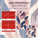 Luigi Pirandello Geschenkset - 4 Bücher (mit Audio-Online) + Marmorträume Schreibset Premium, m. 4 Beilage, m. 4 Buch