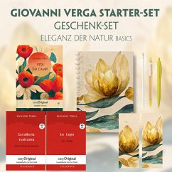 Vita dei campi Starter-Paket Geschenkset - 3 Bücher (mit Audio-Online) + Eleganz der Natur Schreibset Basics, m. 3 Beila - Verga, Giovanni