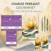 Charles Perrault Geschenkset - 3 Bücher (mit Audio-Online) + Eleganz der Natur Schreibset Premium, m. 3 Beilage, m. 3 Bu