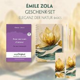 Émile Zola Geschenkset (mit Audio-Online) + Eleganz der Natur Schreibset Basics, m. 1 Beilage, m. 1 Buch