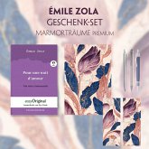 Émile Zola Geschenkset (mit Audio-Online) + Marmorträume Schreibset Premium, m. 1 Beilage, m. 1 Buch