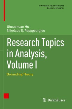 Research Topics in Analysis, Volume I - Hu, Shouchuan;Papageorgiou, Nikolaos S.
