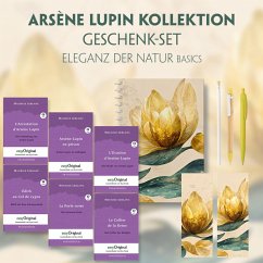 Arsène Lupin Geschenkset - 6 Bücher (mit Audio-Online) + Eleganz der Natur Schreibset Basics, m. 6 Beilage, m. 6 Buch - Leblanc, Maurice