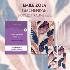 Émile Zola Geschenkset (mit Audio-Online) + Marmorträume Schreibset Basics, m. 1 Beilage, m. 1 Buch - Zola, Émile