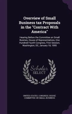 Overview of Small Business tax Proposals in the 