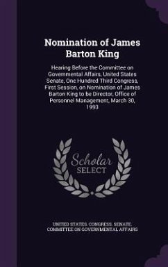 Cover Nomination of James Barton King