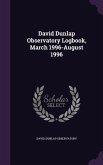 David Dunlap Observatory Logbook, March 1996-August 1996