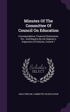 Minutes Of The Committee Of Council On Education