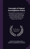 Oversight of Federal Investigations Policy: Hearing Before the Subcommittee on Civil Service of the Committee on Government Reform and Oversight, Hous