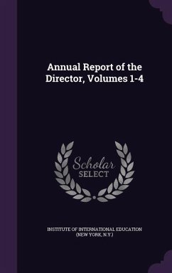 Cover Annual Report of the Director, Volumes 1-4