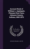 Account Book of William L. Applegate, Pleasant Run Farm, Johnson County, Indiana, 1865-1876